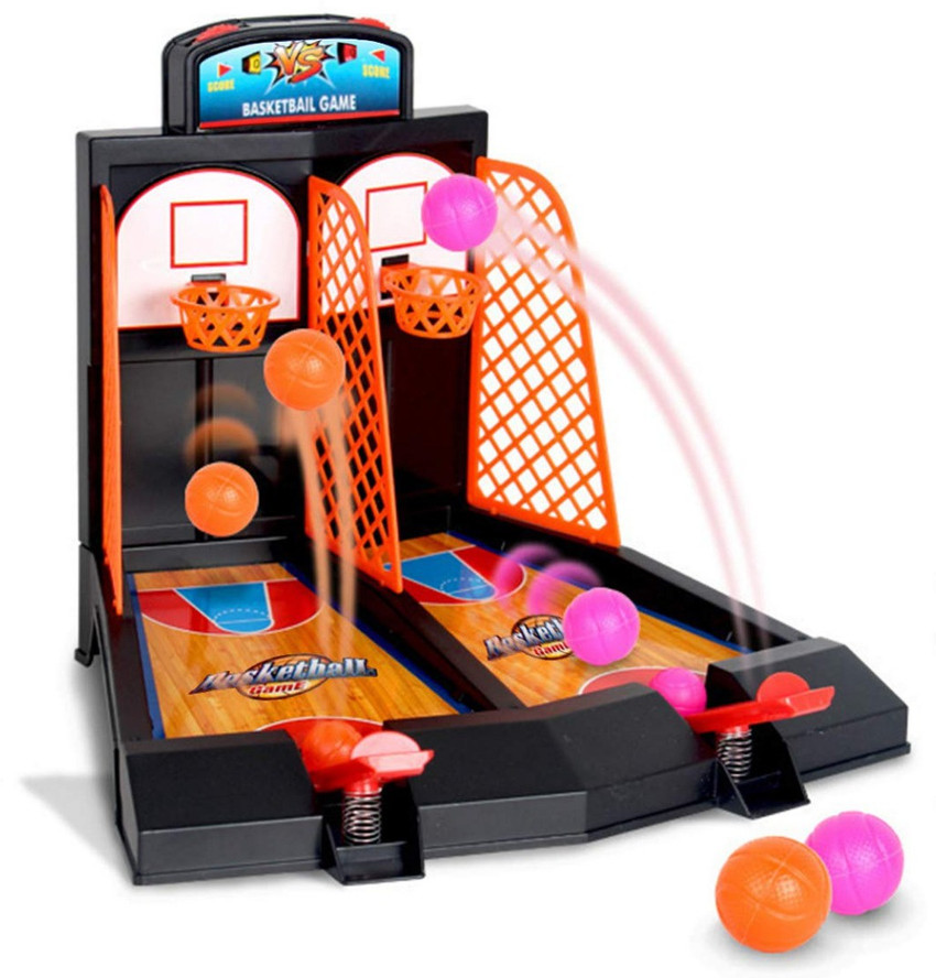 Buy Two Player Desktop Basketball Game Classic Arcade Games Basket Ball  Shootout Table Top Toy Online at Low Prices in India 