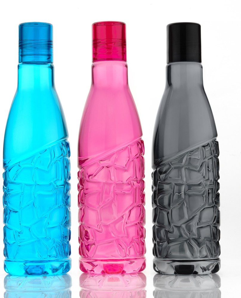 Skyplex Crystal clear Plastic Fridge Water Bottles For School