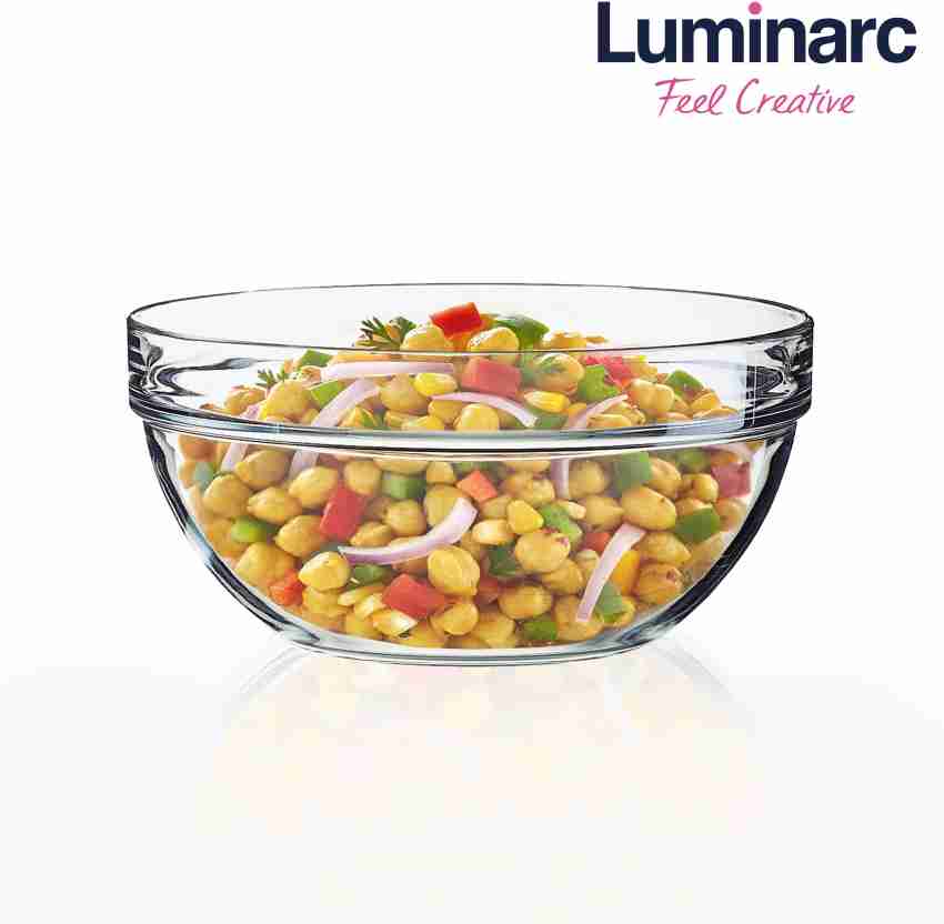 Luminarc Cosmos Tempered Clear Glass Mixing Bowls Kitchen Food Microwave  Safe
