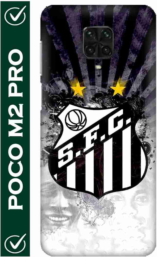 FULLYIDEA Back Cover for POCO M2 Pro Santos Football Club Logo