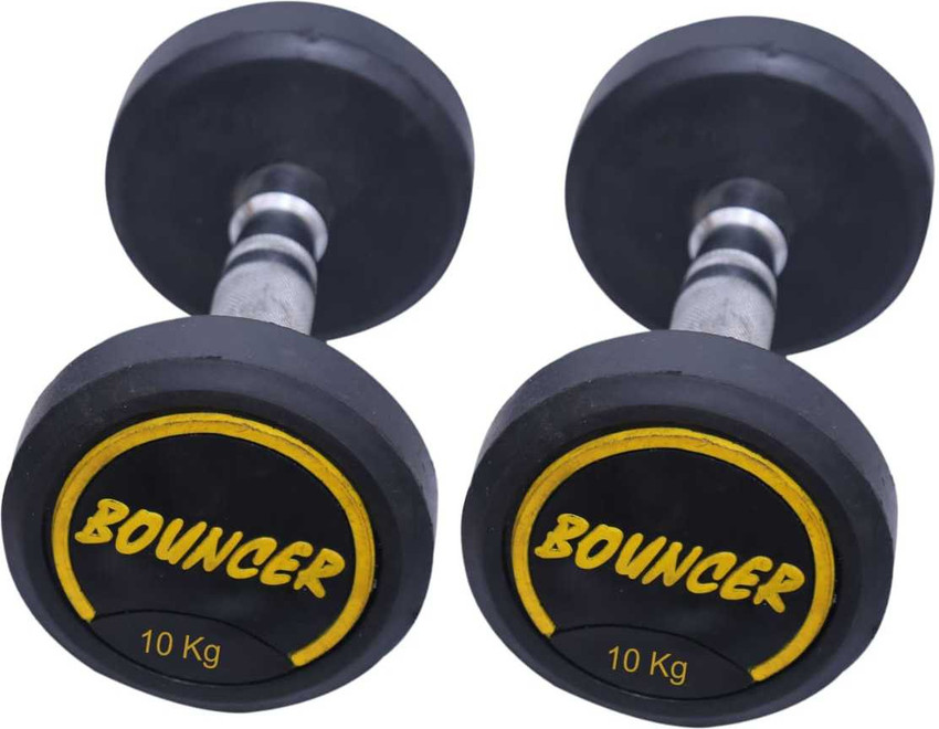 Sports Era 10Kg X 2Pcs Premium Quality Rubber Bouncer Dumbbell