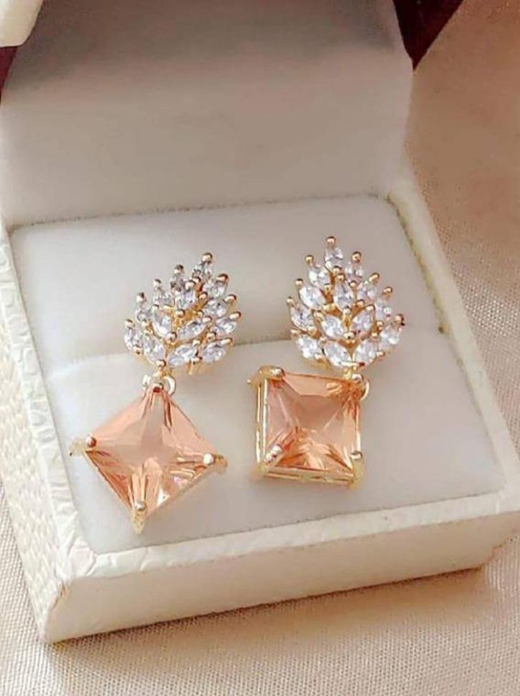 Vaibhav Jewellers 18KT Yellow Gold and Diamond ClipOn Earrings for Women   Amazonin Fashion