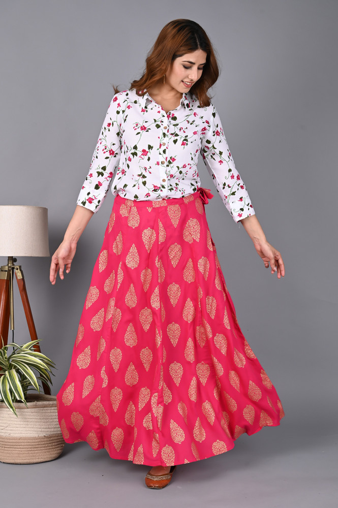 Long skirt and top on flipkart sales