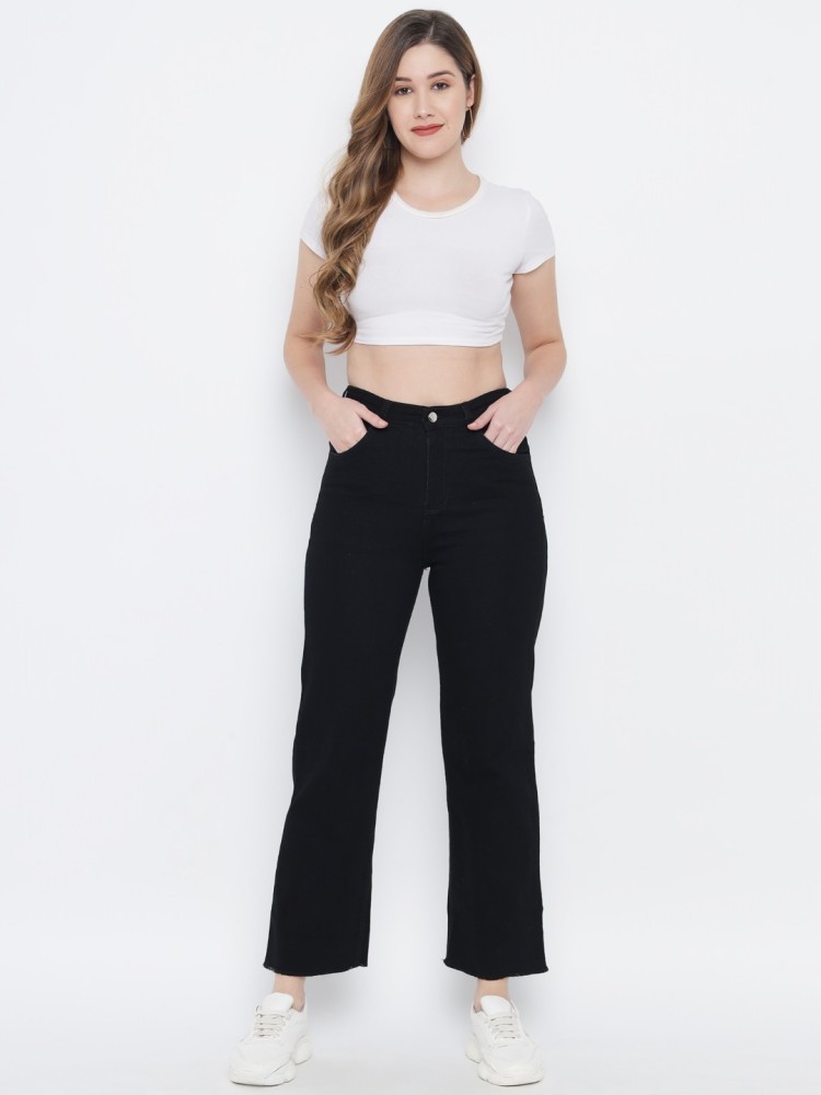 GUTI Flared Women Black Jeans - Buy GUTI Flared Women Black Jeans Online at  Best Prices in India