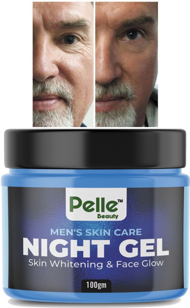 Pelle Beauty Men s Night Gel Skin Whitening Face Glow 100gm