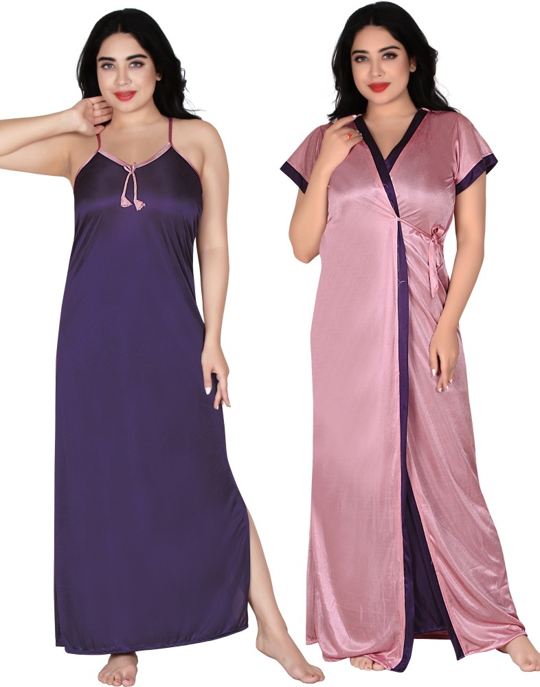 BAILEY SELLS Women Nighty with Robe - Buy BAILEY SELLS Women Nighty with  Robe Online at Best Prices in India | Flipkart.com