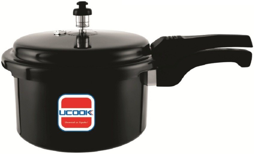 UCOOK Pentola DLX Black Plus Outer Lid Hard Anodised 3 L Induction