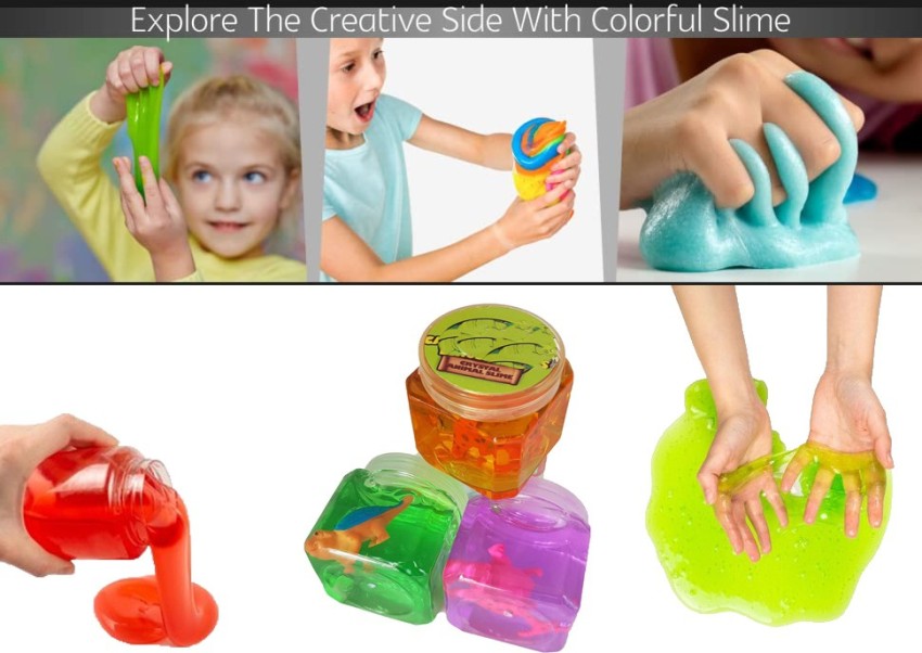 Plus Shine Slime Magic Mud Non-Toxic Crystal Gel Putty Toy Jelly
