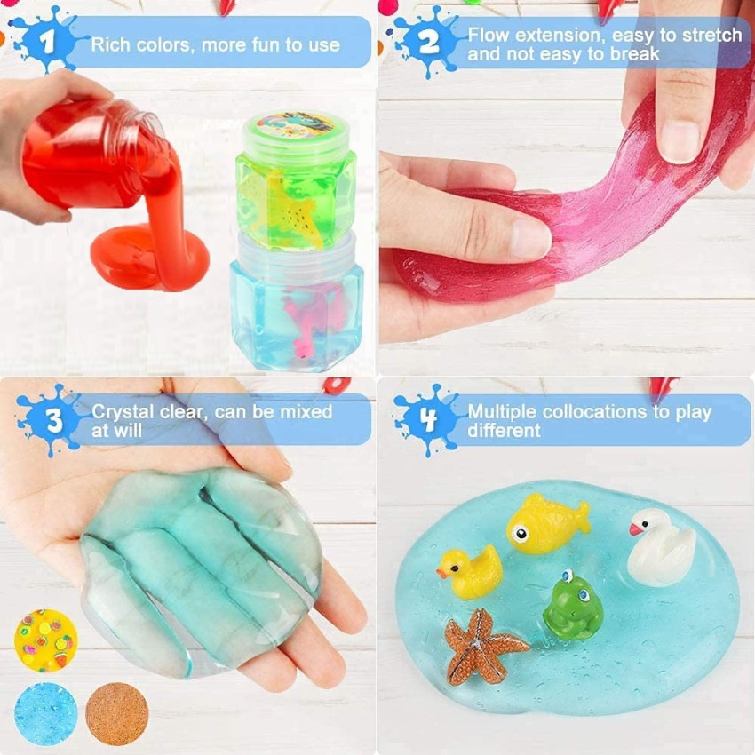 Plus Shine Crystal Slime Jelly Clay Arts Educational Toy Magic Mud Putty  Toy Non-Toxic Gel Multicolor Putty Toy Price in India - Buy Plus Shine  Crystal Slime Jelly Clay Arts Educational Toy