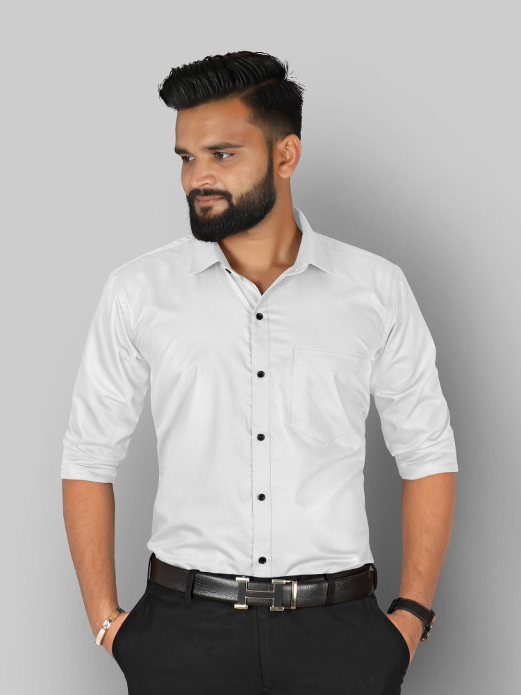 Formal white shirt and best sale black pant