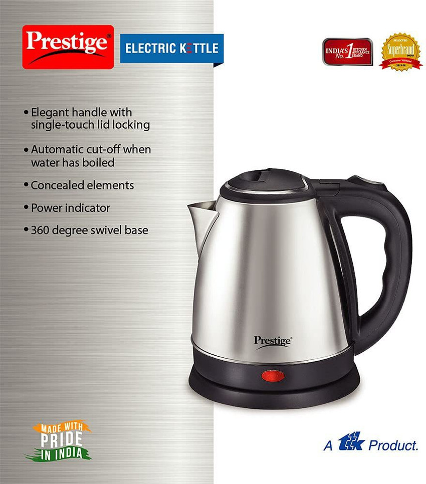Prestige 1 ltr electric kettle price clearance