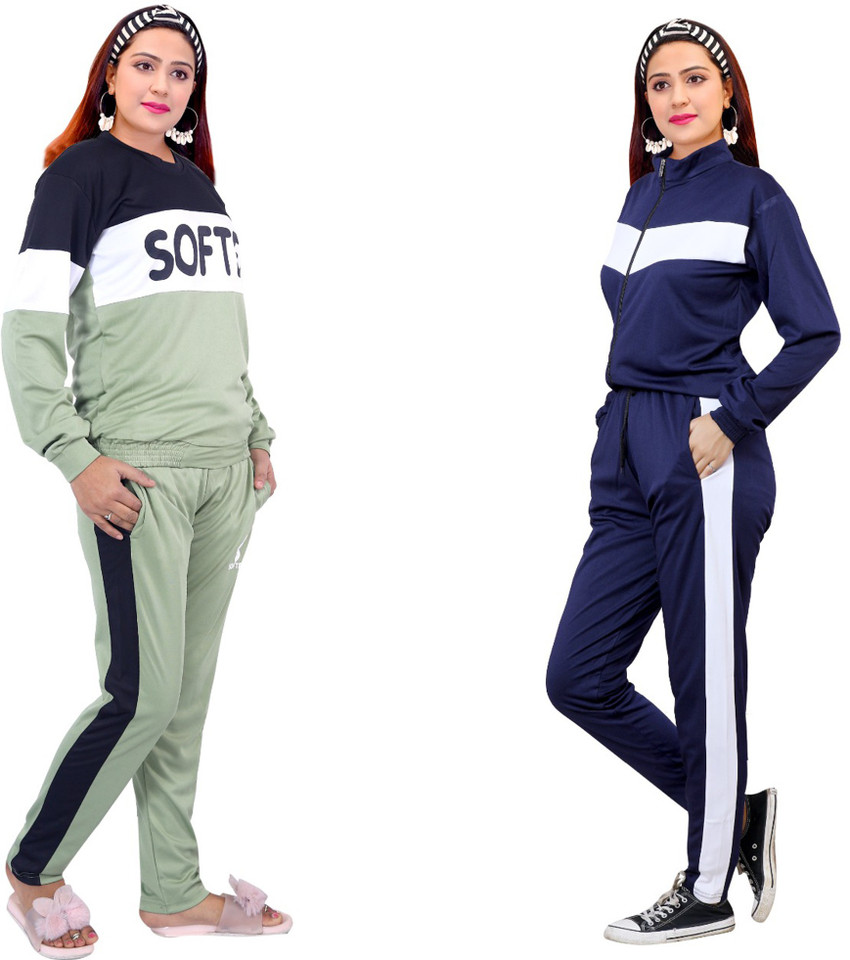 SOFTEN Self Design Women Track Suit Buy SOFTEN Self Design Women