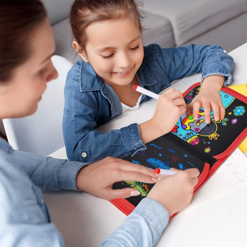 6/8/10/12 Pages Children Soft Painting Board Toy Creative Doodle Book With  Water Based Colored Chalk Kids Drawing Toy For Gift - Realistic Reborn  Dolls for Sale