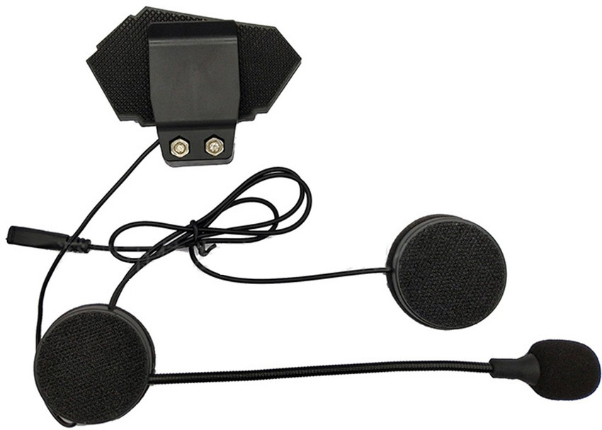 Motorcycle earbuds with microphone outlet