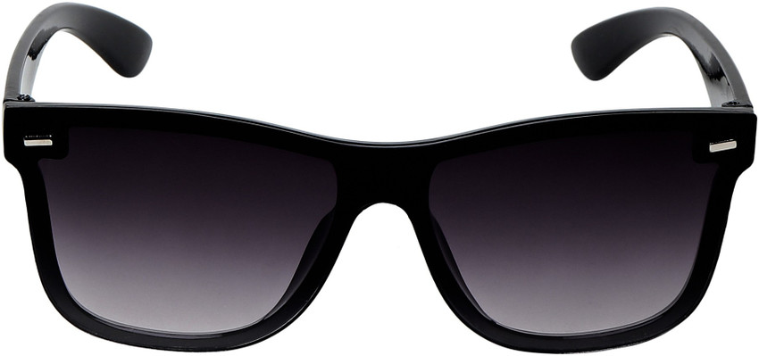 Buy KiwiCaves Rectangular Sunglasses Black For Men Women Online