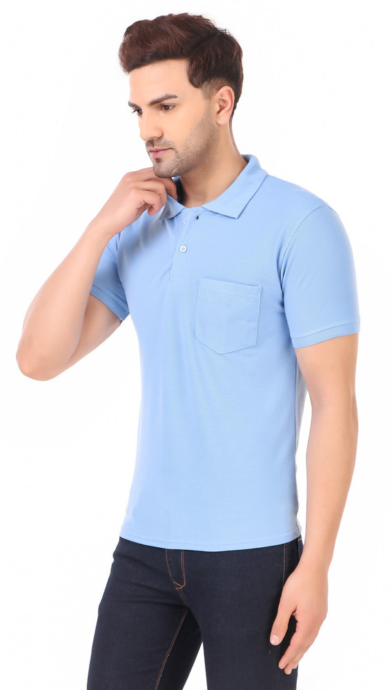Collar t store shirt with pocket