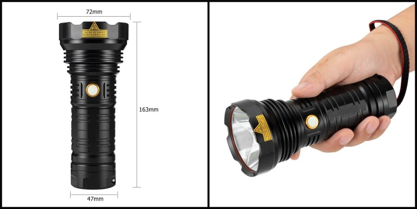 Super Bright Portable Flashlight LED Searchlight 3 Mode USB