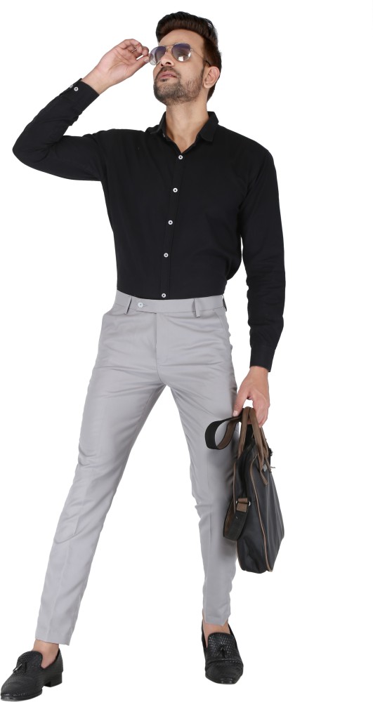 Formal Trouser Buy Men Navy Blue Cotton Formal Trouser  Cliths