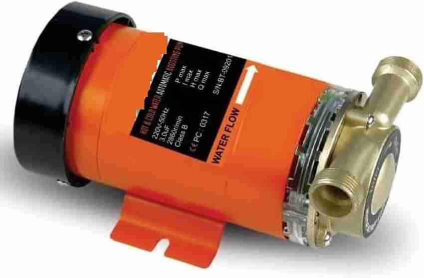 PARTHVI BTALI Automatic Pressure Pump 220V 90 Watt Over Head Inline Hot/  cold Water Boosting Pump stainless steel Body with brass connector u0026 flow  Switch for Any One tap water (Shower/Washing Machine