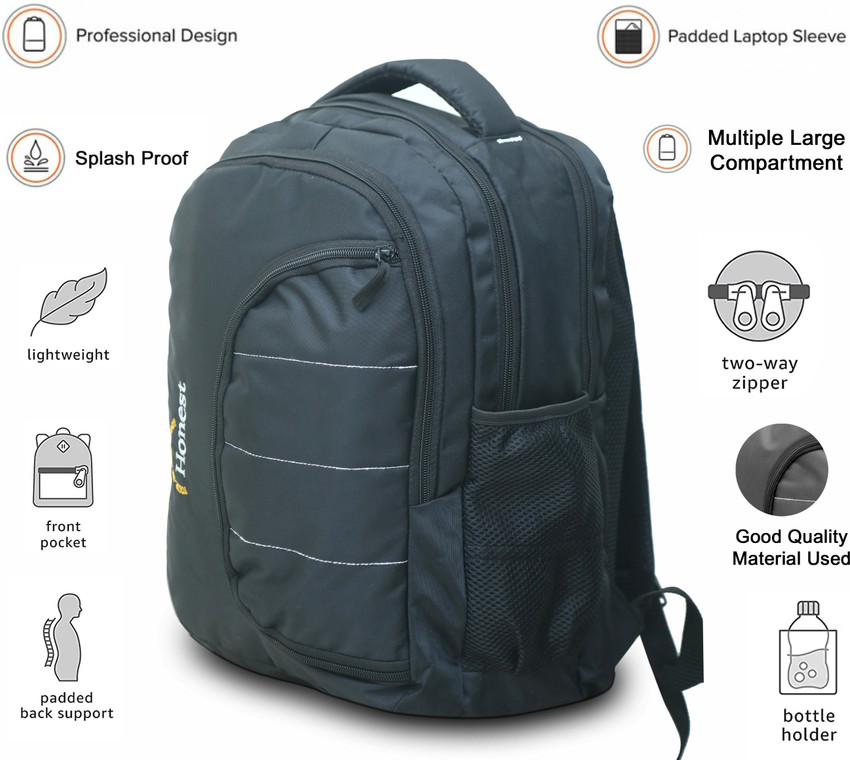 School bag with top laptop sleeve