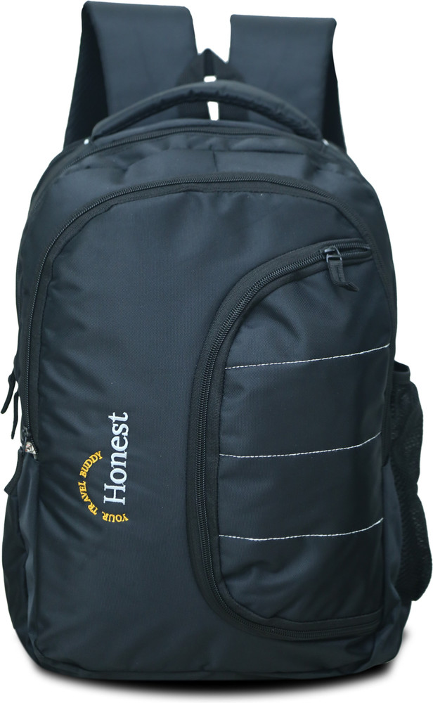 HONEST Large 48L Backpack Unisex School bag Laptop Bag 48 L Laptop Backpack Black Price in India Flipkart