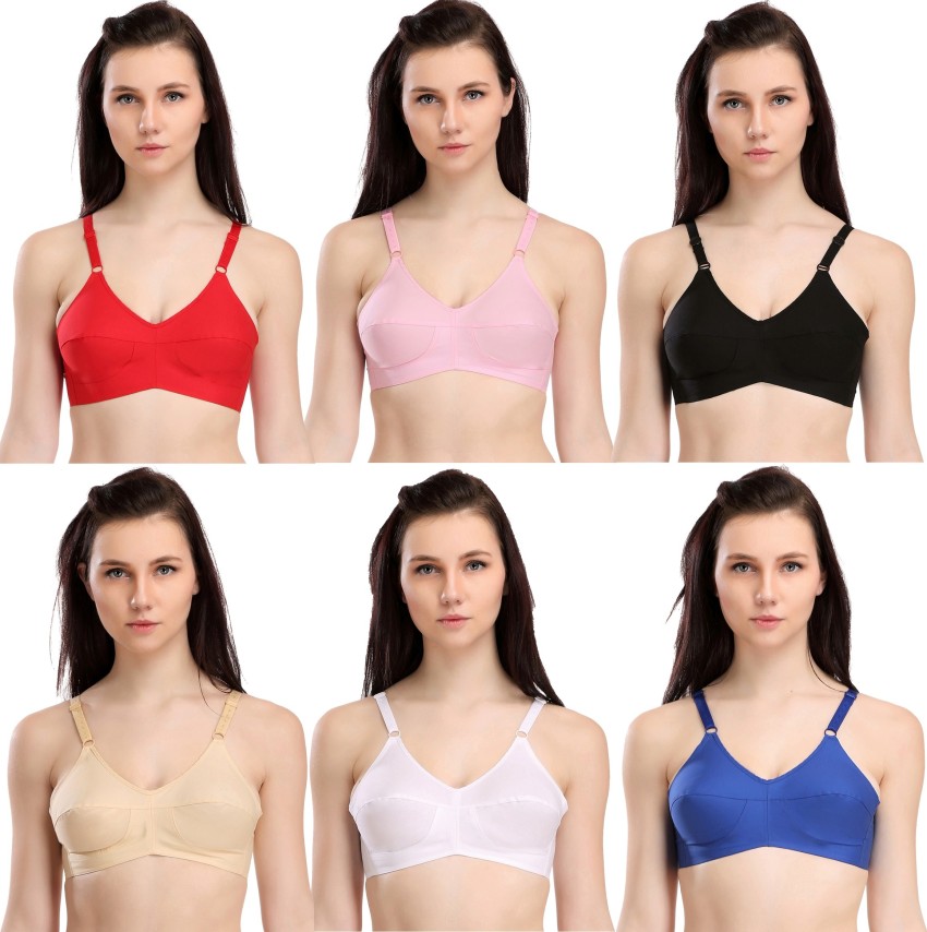 Selfcare New Collection Women Full Coverage Non Padded Bra (White, Black,  Beige)