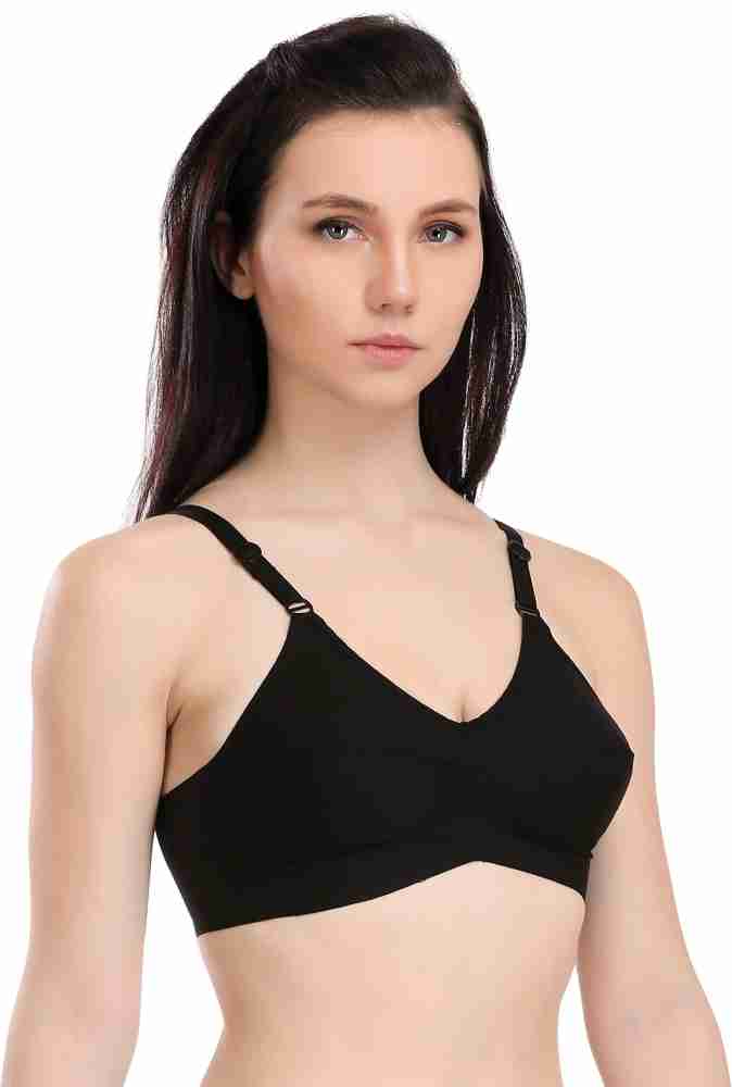 Selfcare New Collection Women Lightly Padded Bra (Beige, Black)