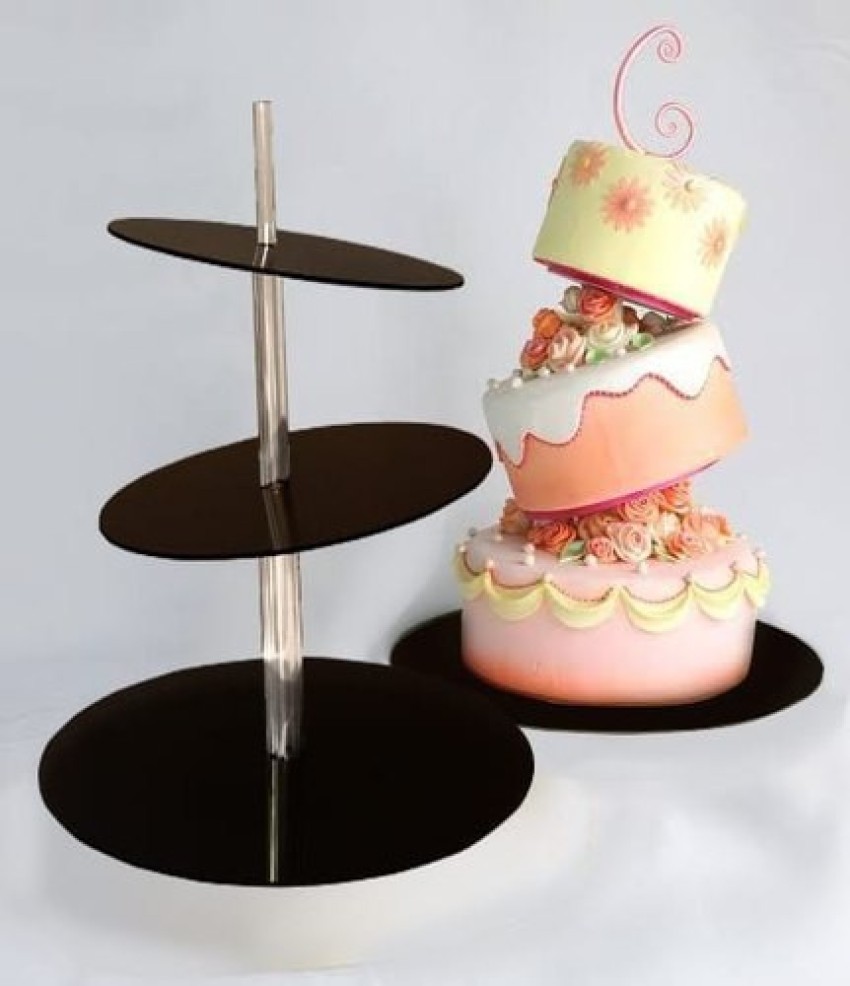 Acrylic Fillable Cake Stand Tier Display – Lacupella Cake Decorating Tools  and Stencils