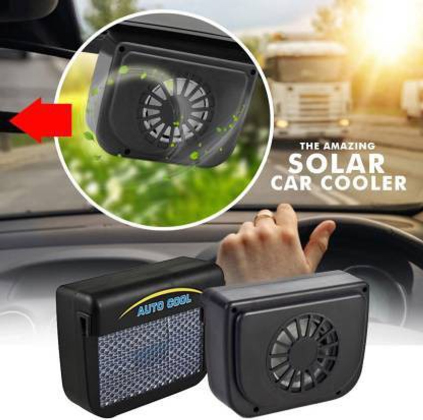 Solar car cooler fan shop