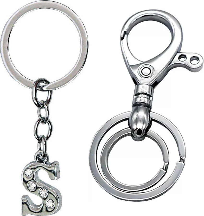 Keychain Stylish Images Of Letter S MGP FASHION Stone Studded Alphabet