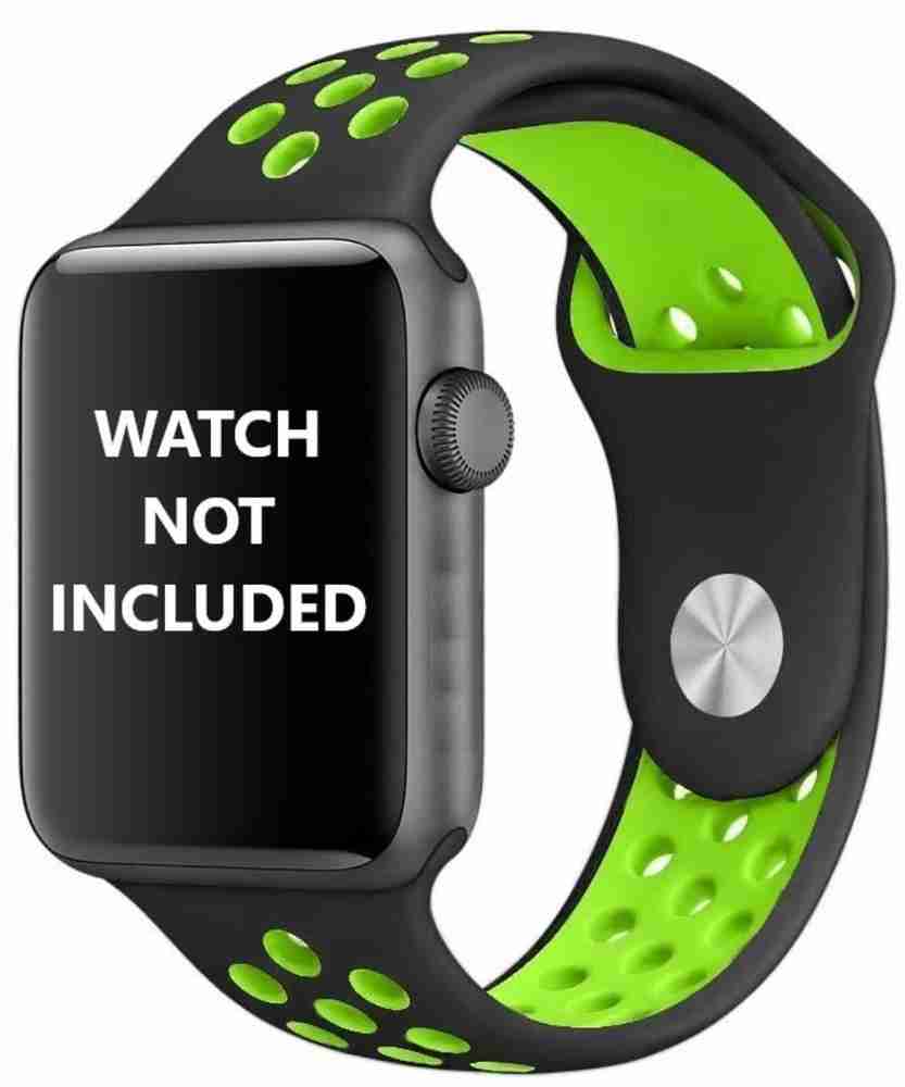 Lokah Apple Watch Nike Black Green Strap Compatible with 42 44 45mm Apple Watch Smart Watch Strap Price in India Buy Lokah Apple Watch Nike Black Green Strap Compatible with 42 44