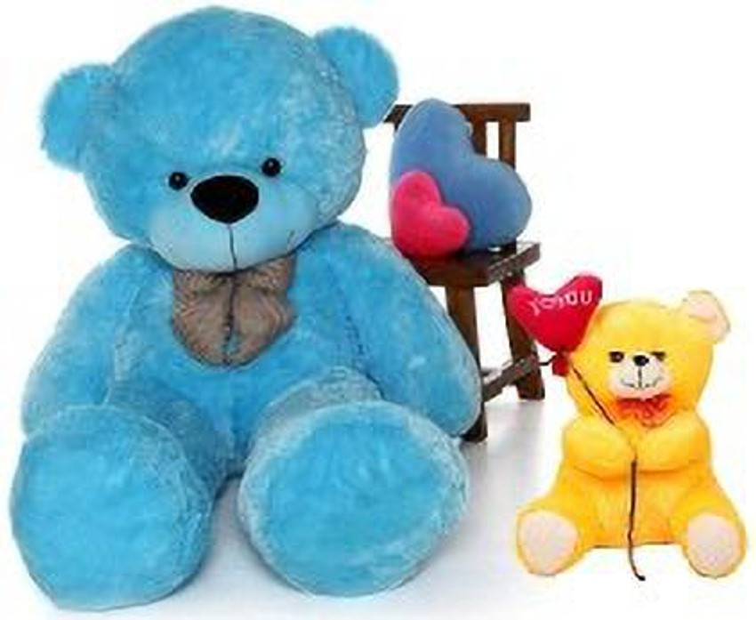 FTB HOUSE 4 ft blue teddy bear with baloon teddy 152 cm 4 ft