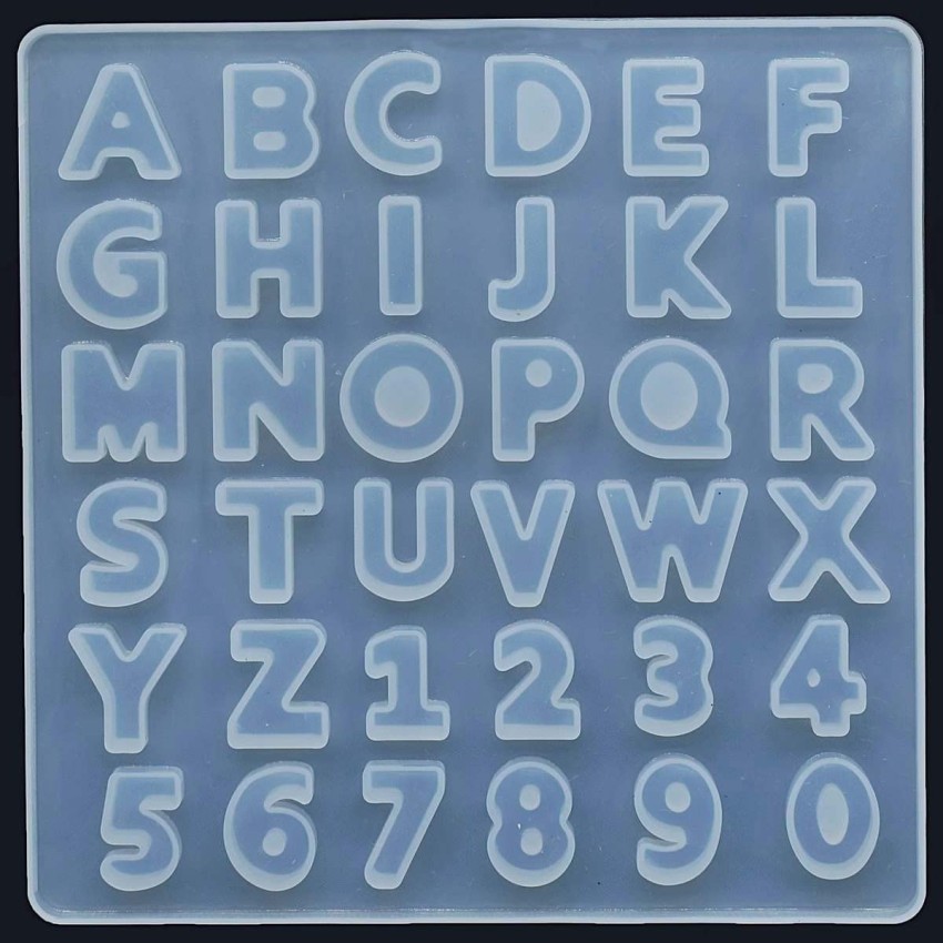 Small DIY Silicone Resin Mold For Letters Letter Mold Alphabet