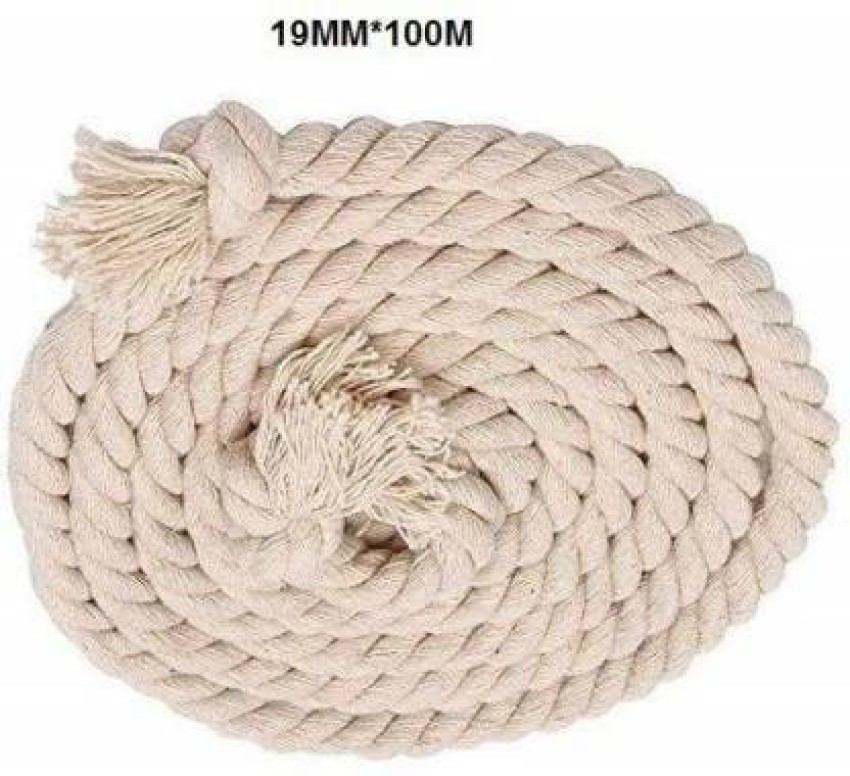 LuvHub Tug of War Cotton Rope 19mm Thickness (100 Meters ) Battle Rope  Price in India - Buy LuvHub Tug of War Cotton Rope 19mm Thickness (100  Meters ) Battle Rope online at