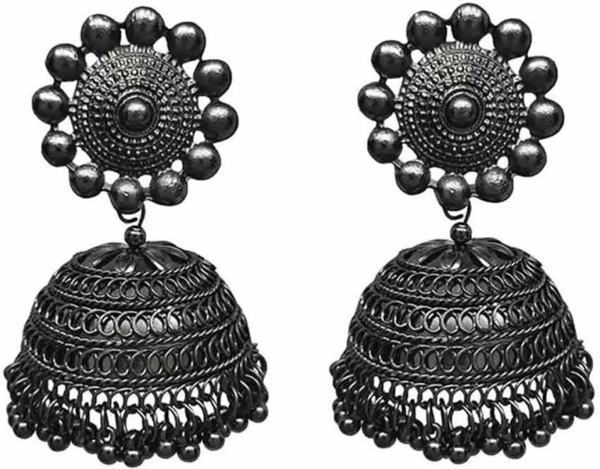 Silver jhumkas flipkart on sale