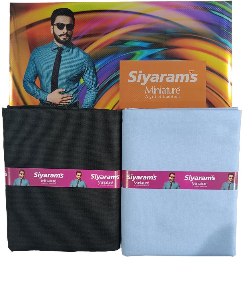 Buy Cloth Zones Men Grey or Black Shirt and Trouser Fabric Set - Shirt  -1.60 Meter Siyaram Trouser -1.25 Meter Online at Best Prices in India -  JioMart.