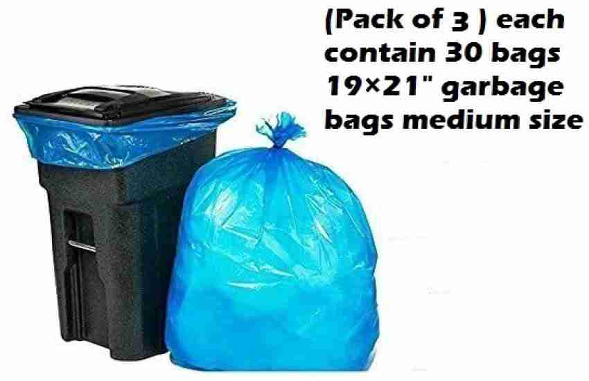 Ezee Garbage Bags/Dustbin Bags/Trash Bags - Medium - 19x21 inches 