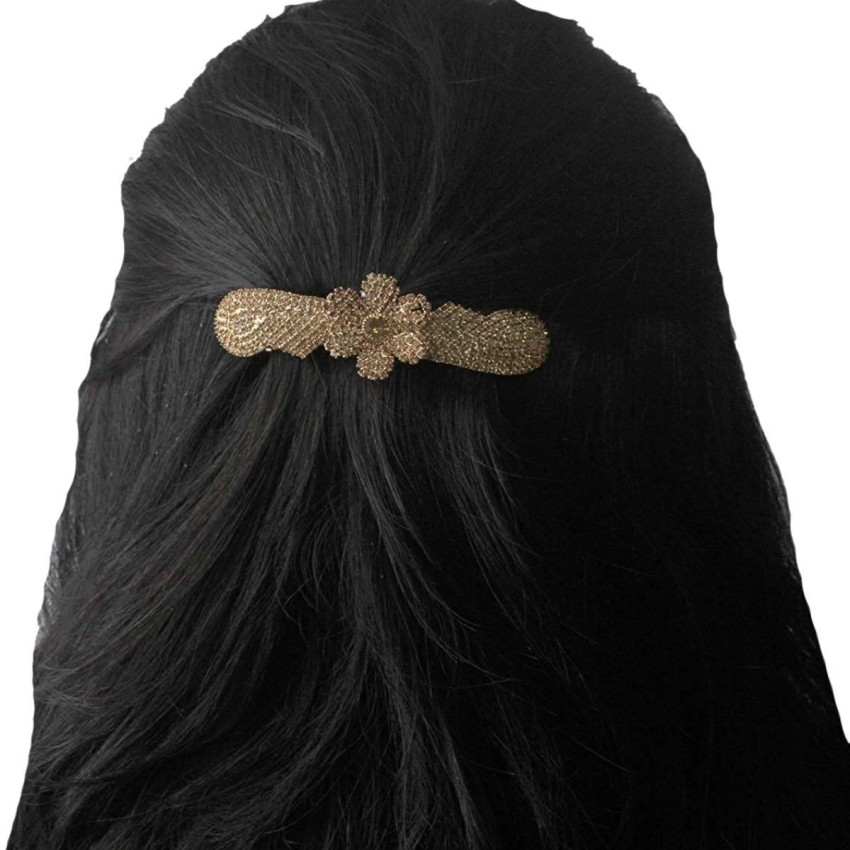 ACCESSHER Women's Jewellery Design Studded Back Hair Clip/Hair  Barrette/Hair Pin Hair Accessories Pack Of 1 Gold : : Beauty &  Personal Care