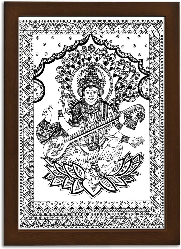 Indian Goddess Saraswati by me by ArtofAman on DeviantArt
