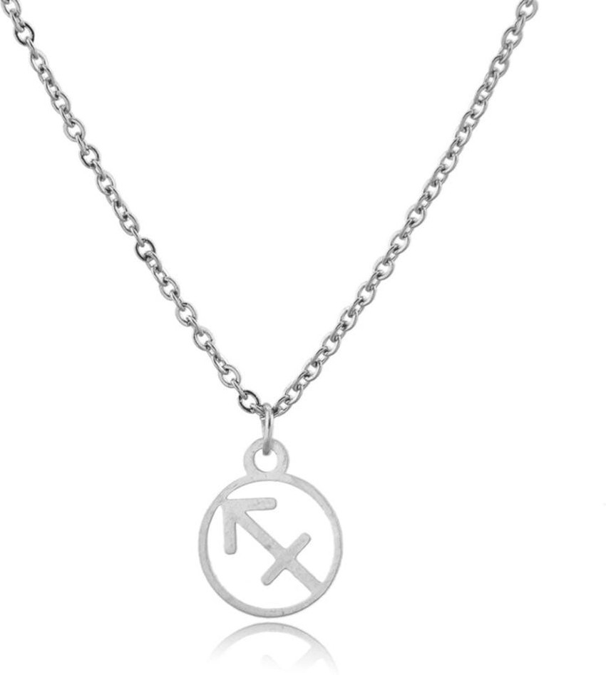 AS Jewels Sagittarius Zodiac Logo Pendant and Necklace for girls