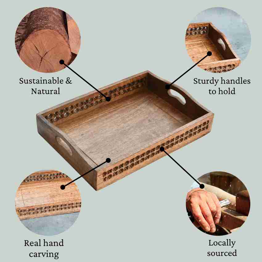 Wooden tray new arrivals with sides