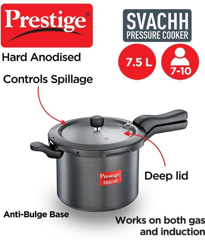 Prestige 7.5 L Induction Bottom Pressure Cooker Pressure Pan