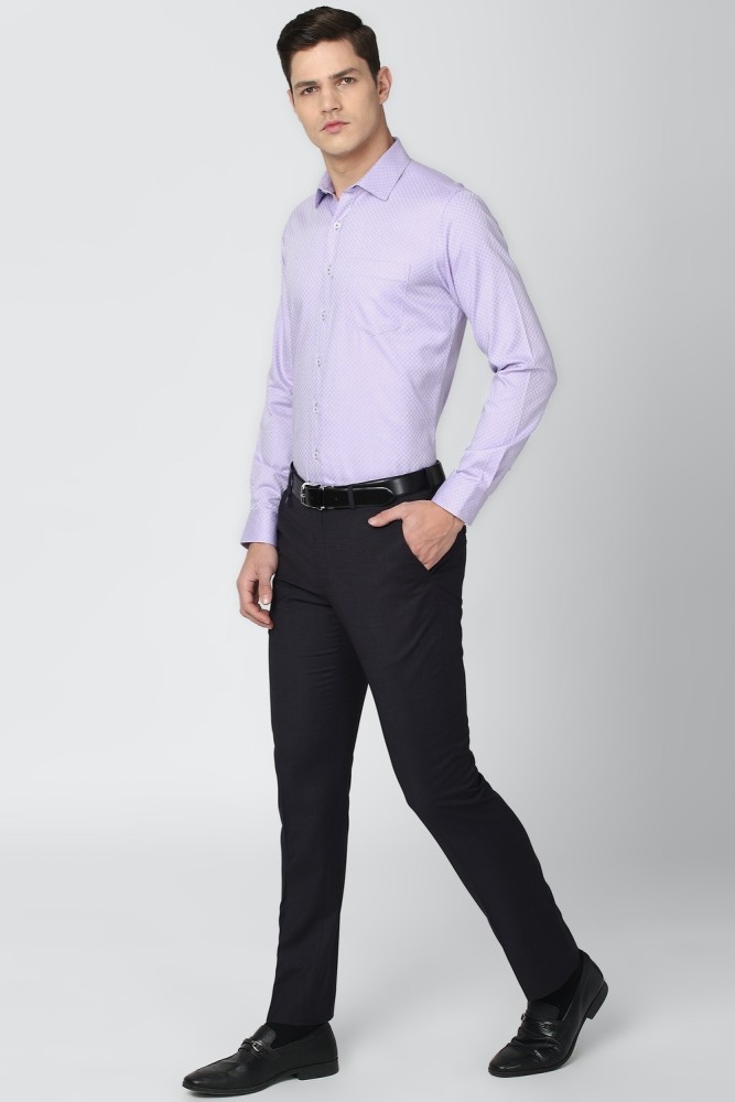 VAN HEUSEN Men Printed Formal Purple Shirt - Buy VAN HEUSEN Men Printed  Formal Purple Shirt Online at Best Prices in India