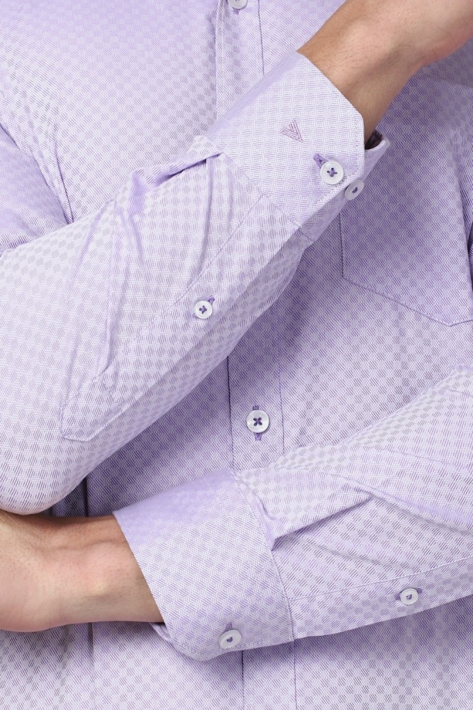 VAN HEUSEN Men Printed Formal Purple Shirt - Buy VAN HEUSEN Men Printed  Formal Purple Shirt Online at Best Prices in India