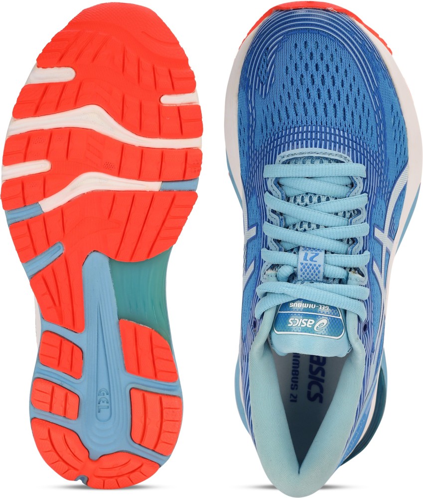 Women's GEL-NIMBUS 21, Blue Coast/Skylight, Running Shoes