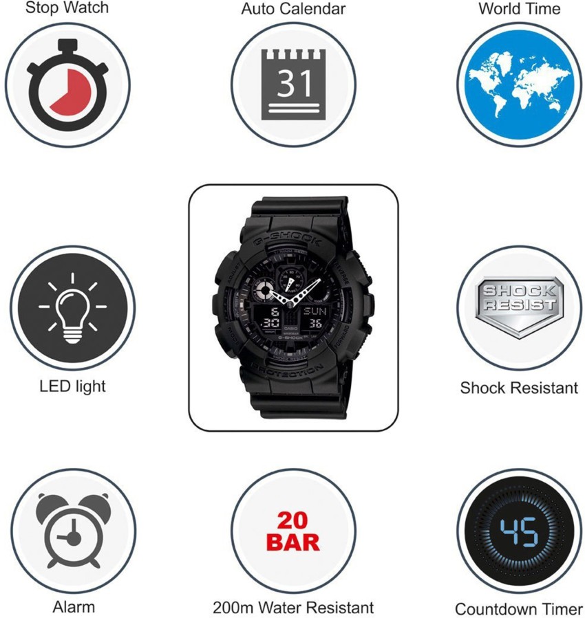 Casio g shock hot sale ga 100 a