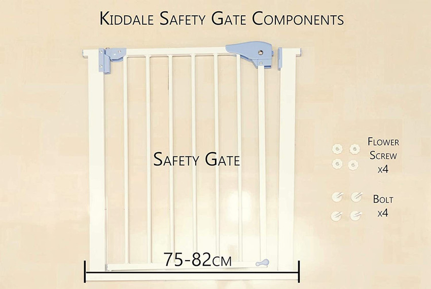 Kiddale Baby Safety Gate 77 86cm Extra Wide Barrier Fence for