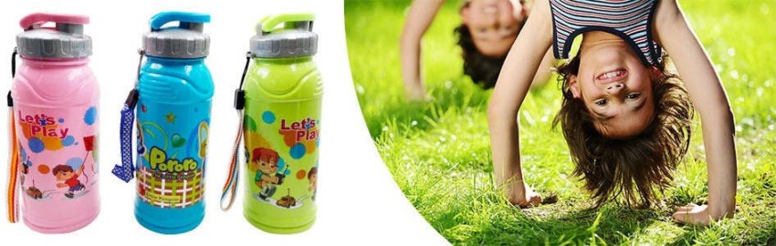 Unicorn Water Bottle for Girls and Boys with Pop it Keyring - 500