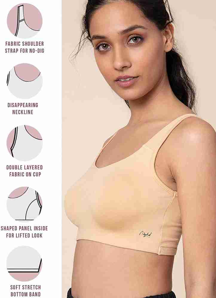 Soft Cup EasyPeasy SlipOn Non-Padded Bra, Wireless, Full Coverage