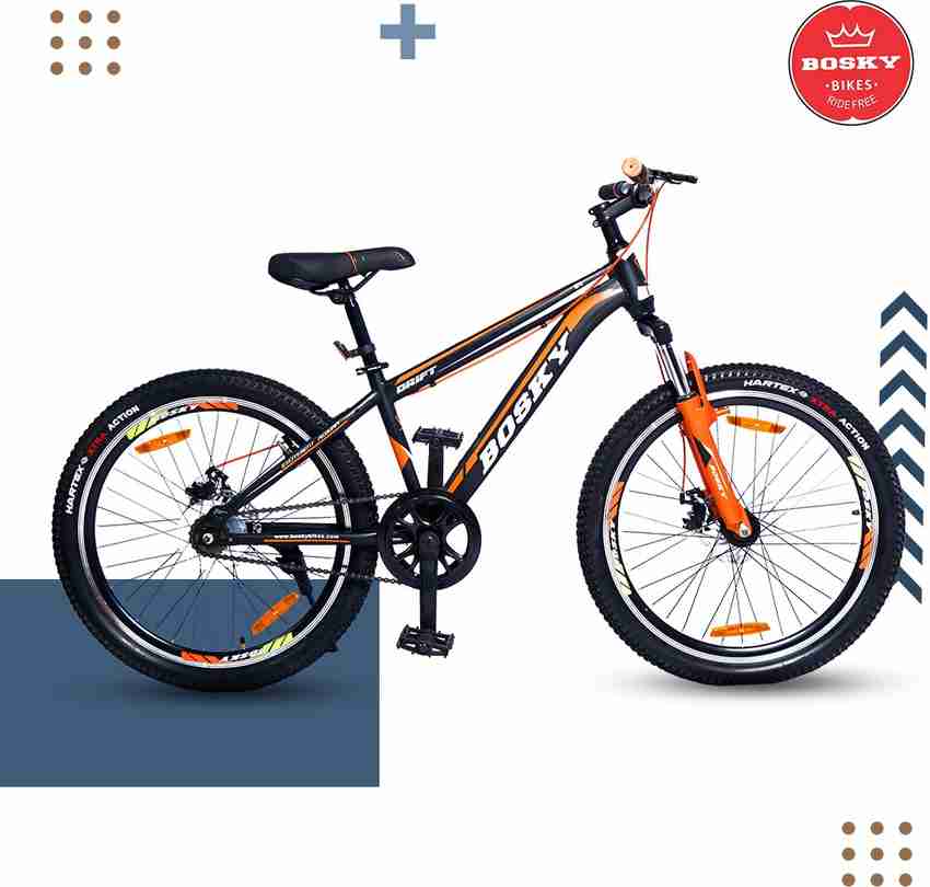 Bosky Cycle for Men Steel frame with Dual disc Single Speed